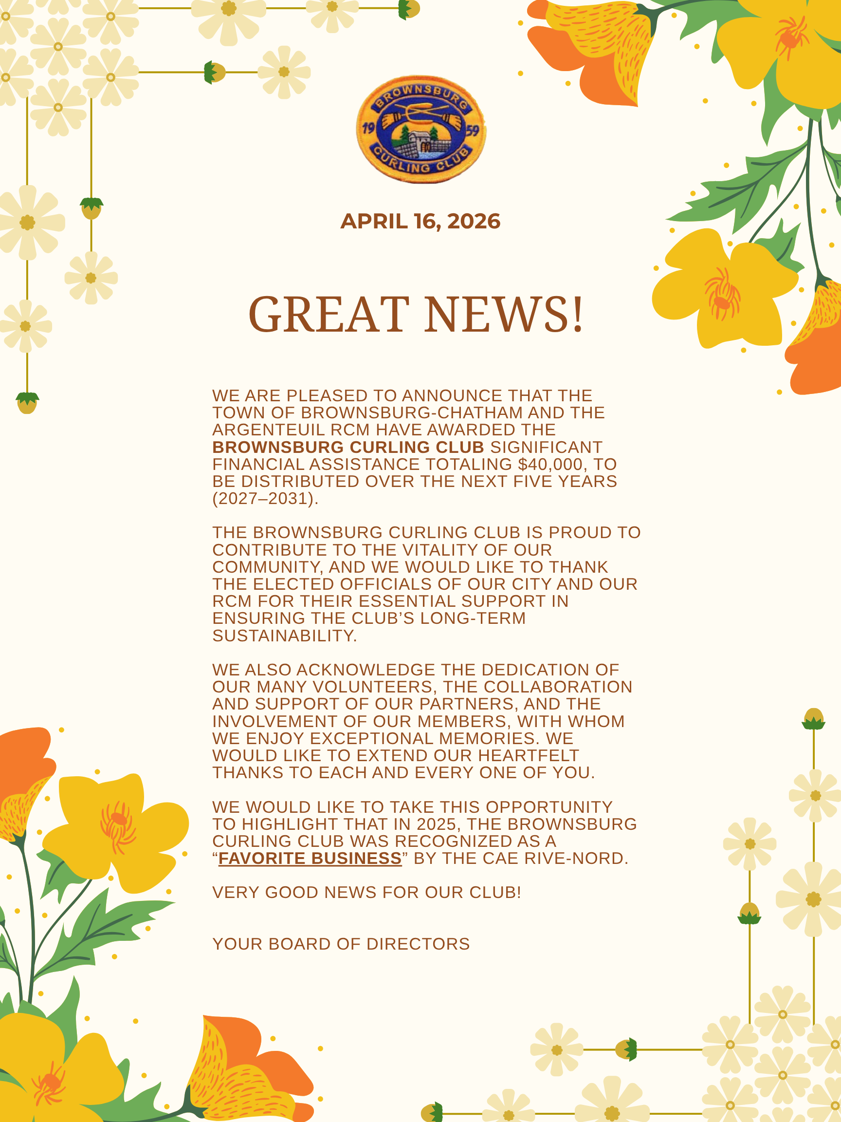 2026 04 16 Bonne Nouvelle EN