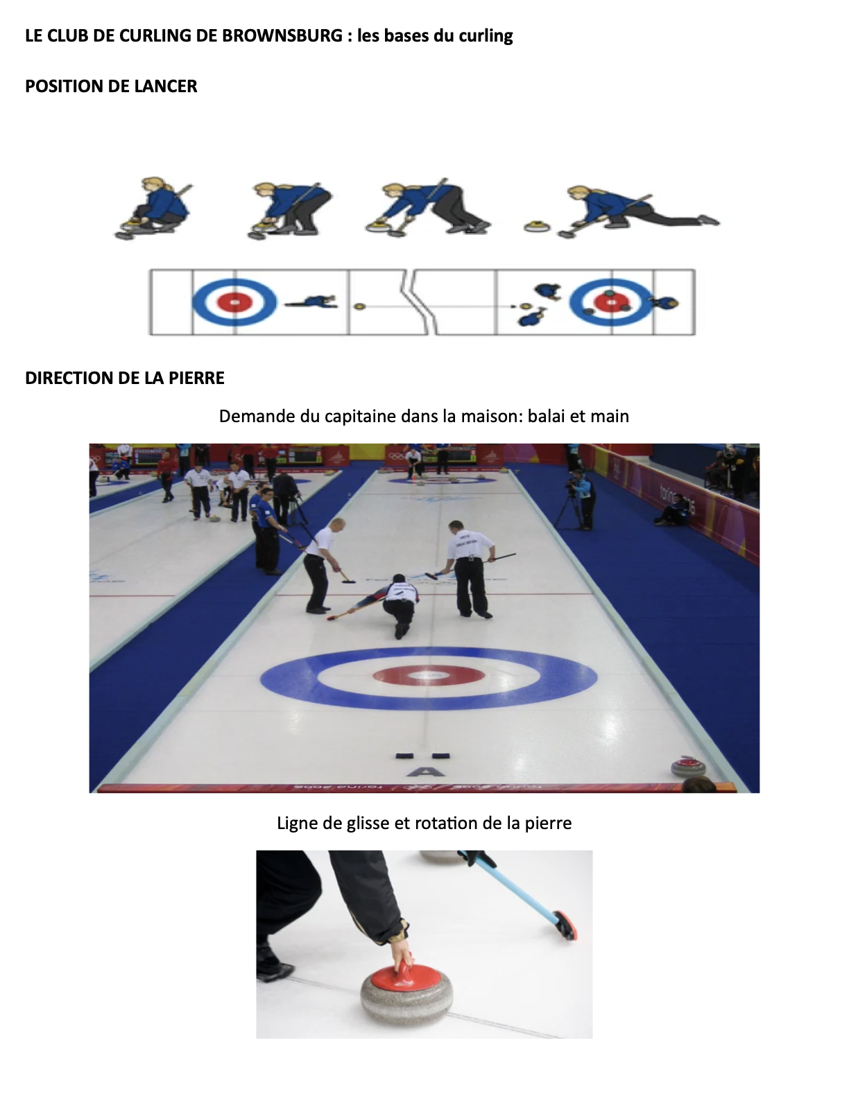 INITIATION AU CURLING Lecon3